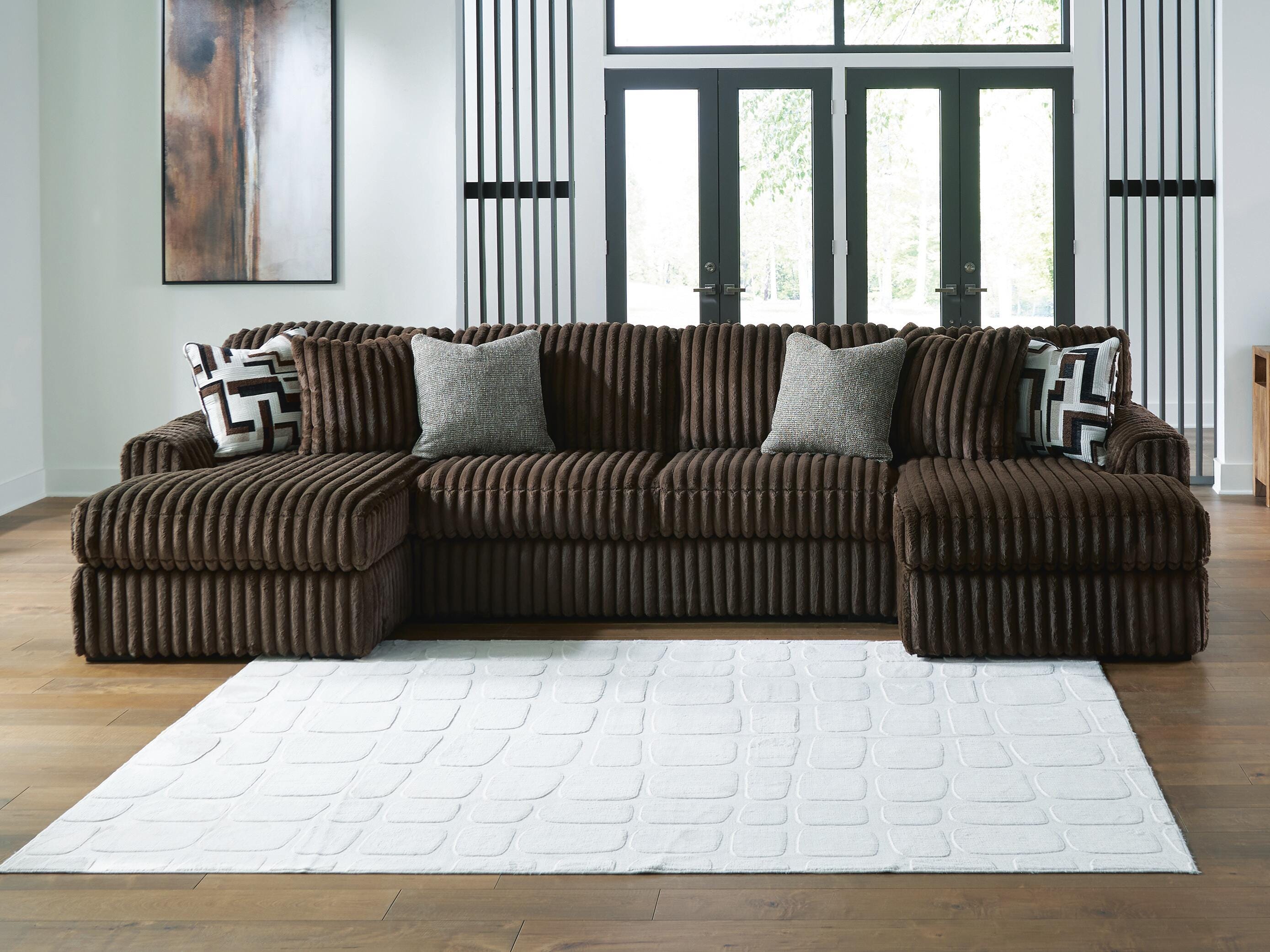 Midnight-Madness Sectional with Chaise - Luxury Home Furniture (MI)
