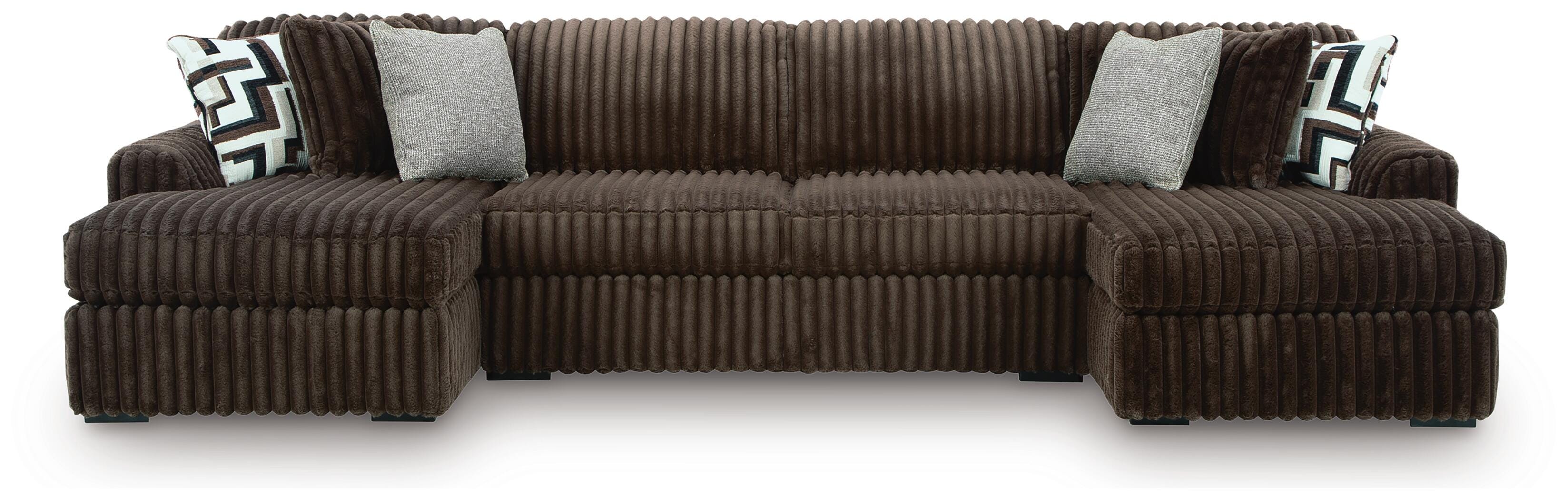 Midnight-Madness Sectional with Chaise - Luxury Home Furniture (MI)
