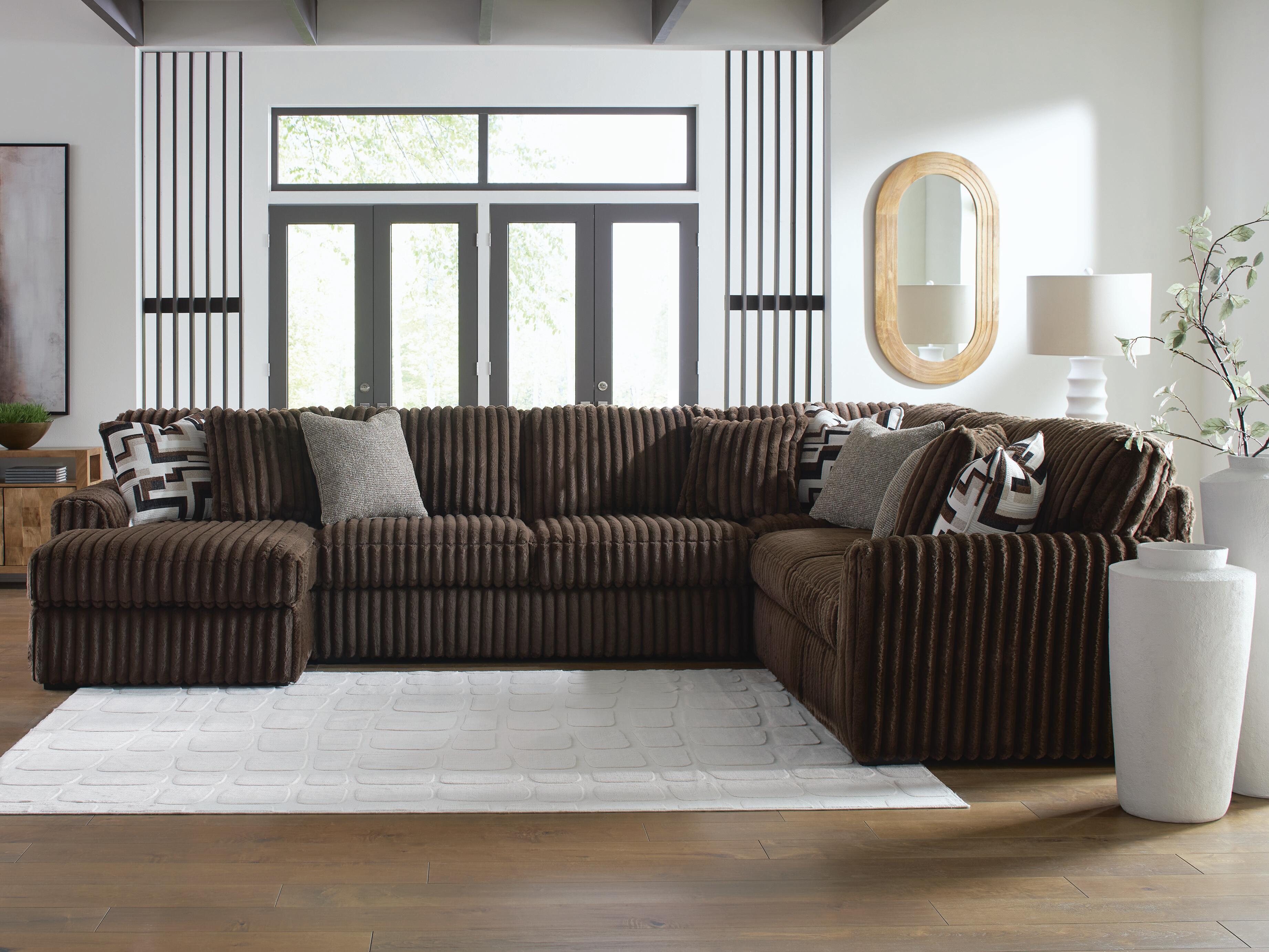 Midnight-Madness Sectional with Chaise - Luxury Home Furniture (MI)