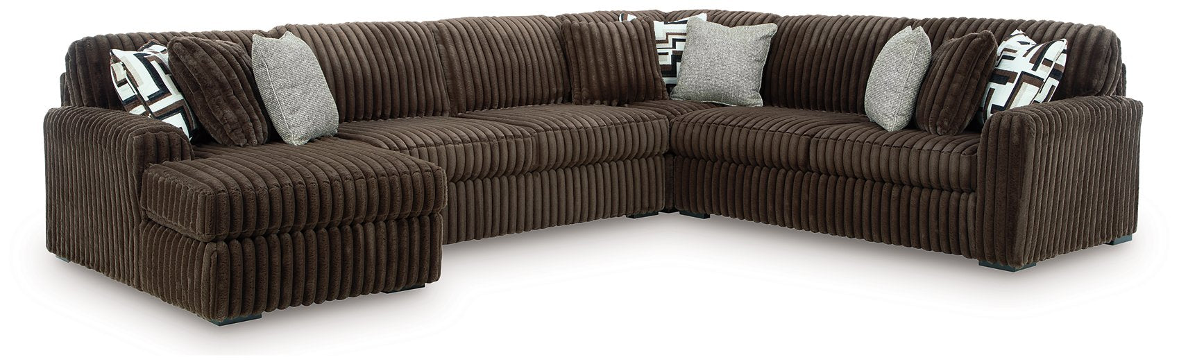Midnight-Madness Sectional with Chaise - Luxury Home Furniture (MI)