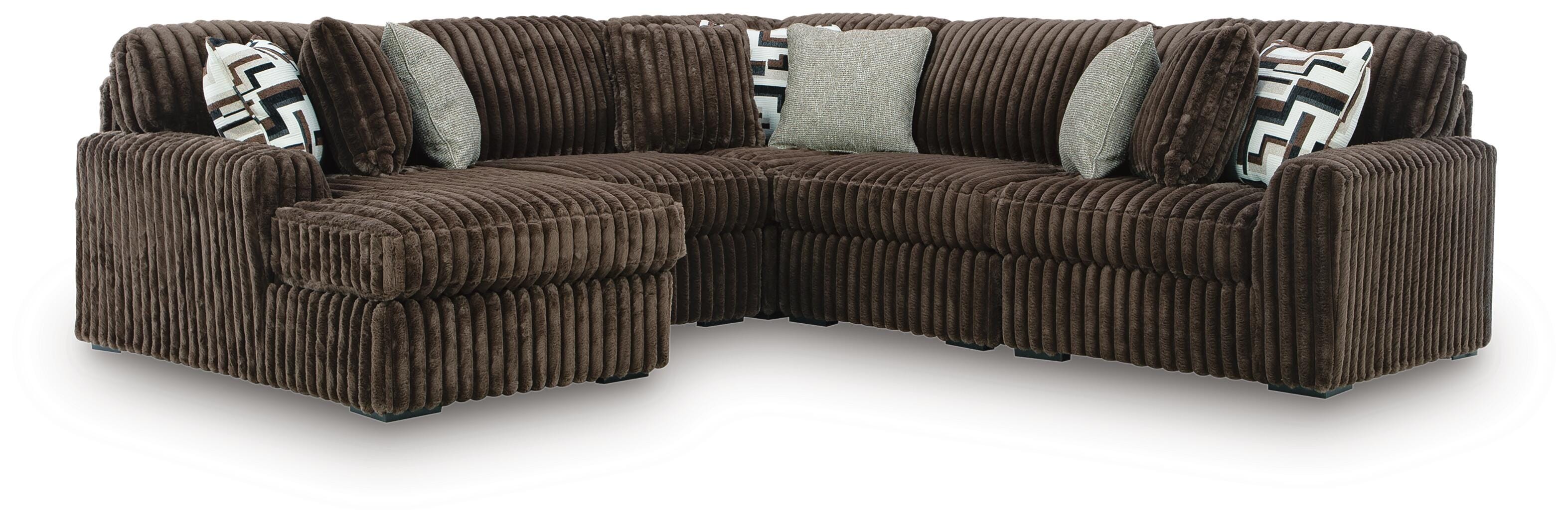 Midnight-Madness Sectional with Chaise - Luxury Home Furniture (MI)