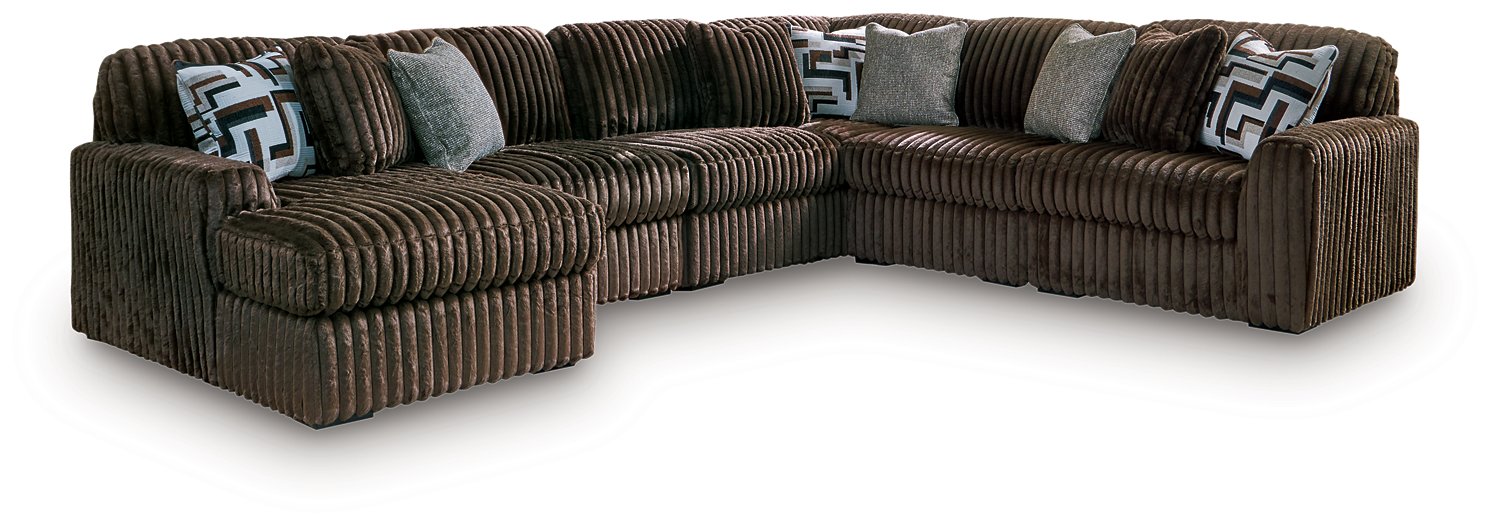 Midnight-Madness Sectional with Chaise - Luxury Home Furniture (MI)