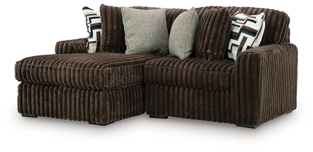 Midnight-Madness Sectional with Chaise - Luxury Home Furniture (MI)