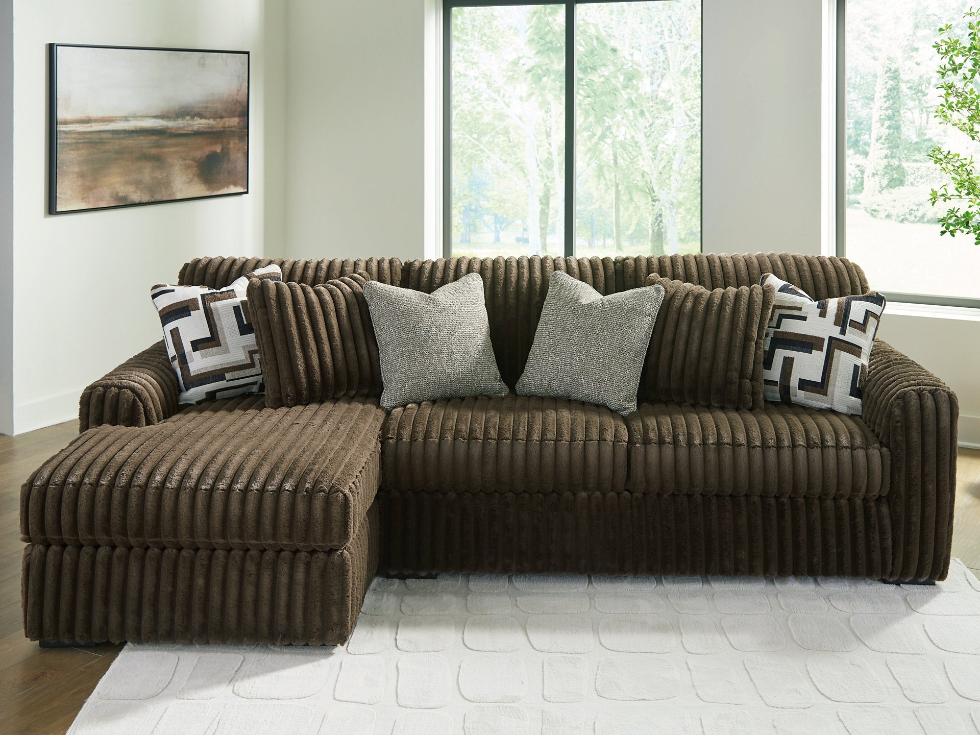 Midnight-Madness Sectional Sofa with Chaise - Luxury Home Furniture (MI)