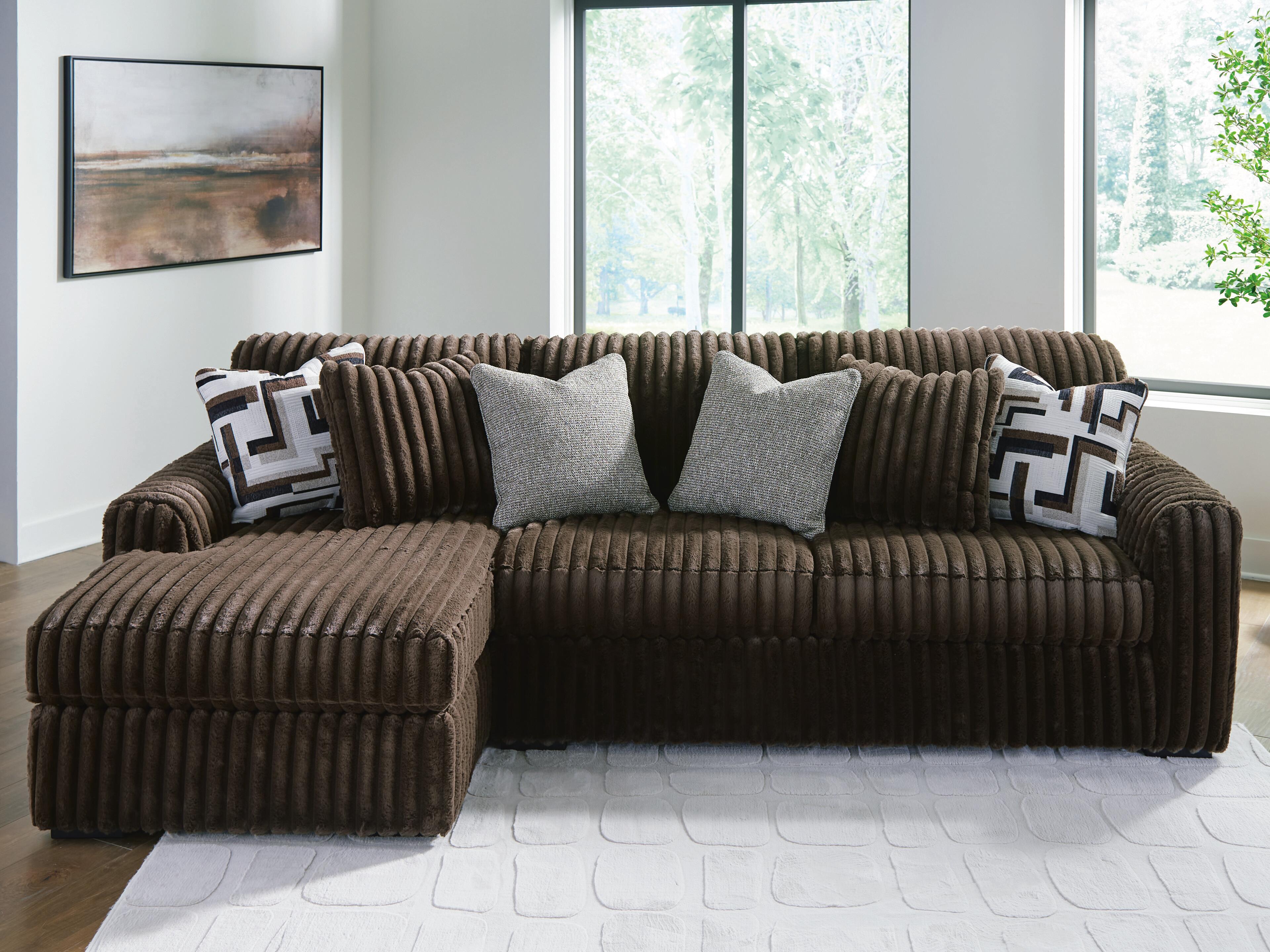 Midnight-Madness Sectional Sofa with Chaise - Luxury Home Furniture (MI)