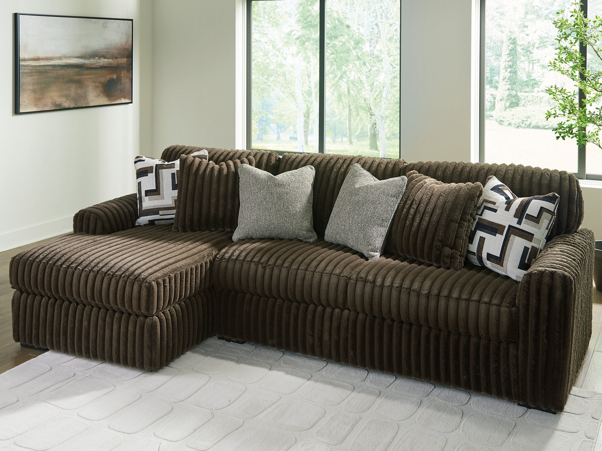 Midnight-Madness Sectional Sofa with Chaise - Luxury Home Furniture (MI)