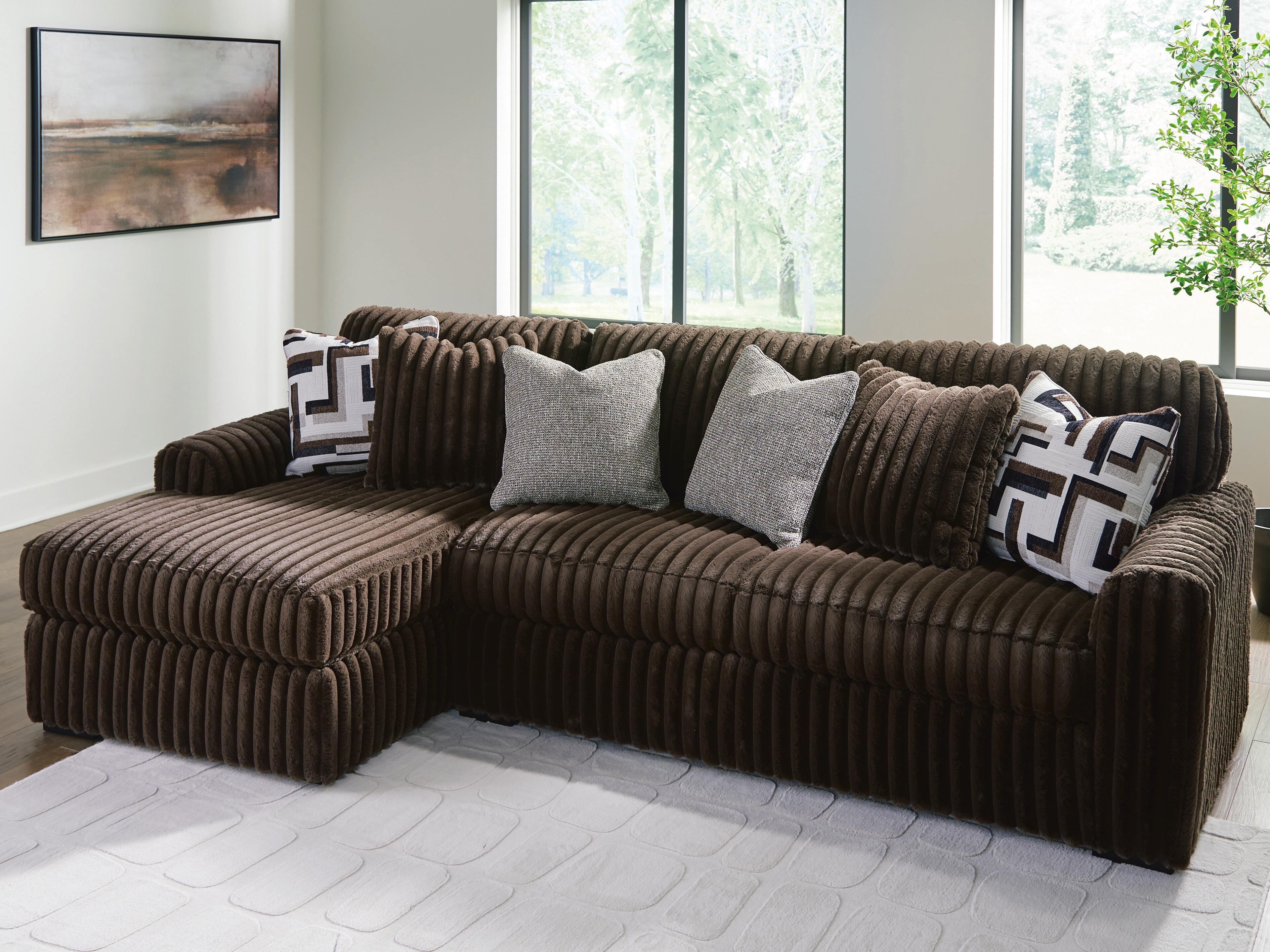 Midnight-Madness Sectional Sofa with Chaise - Luxury Home Furniture (MI)
