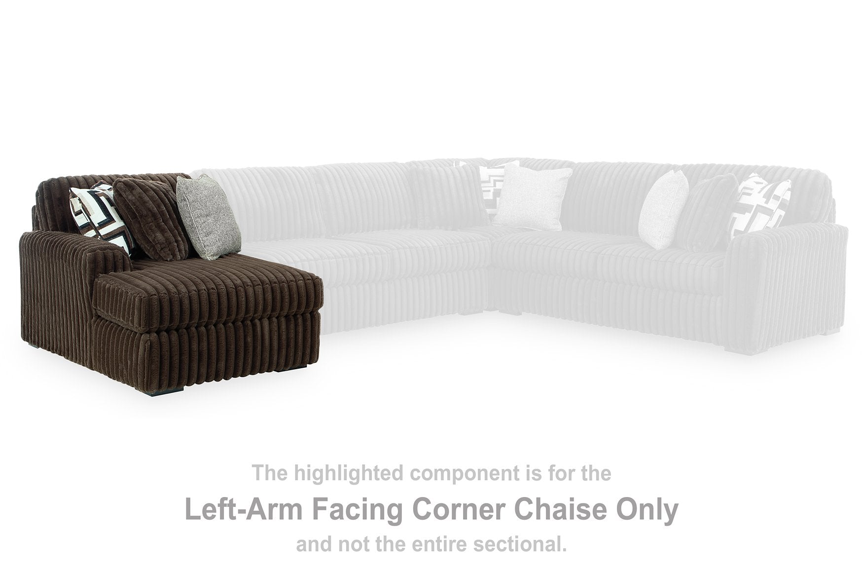 Midnight-Madness Sectional with Chaise - Luxury Home Furniture (MI)