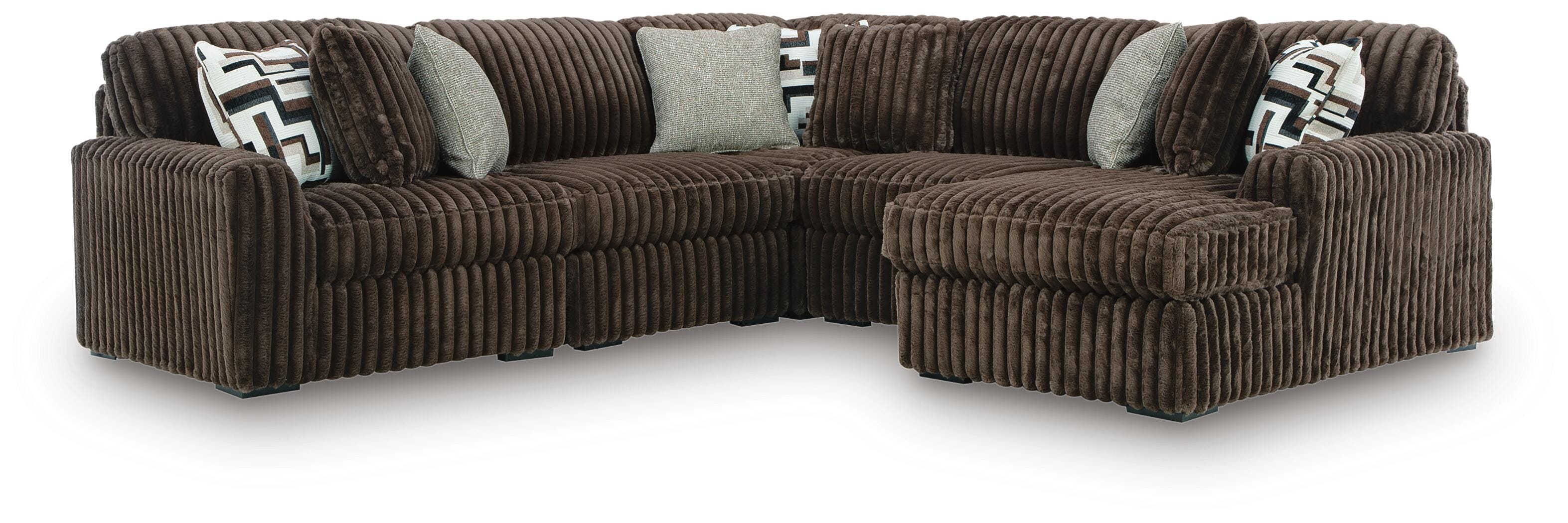 Midnight-Madness Sectional with Chaise - Luxury Home Furniture (MI)