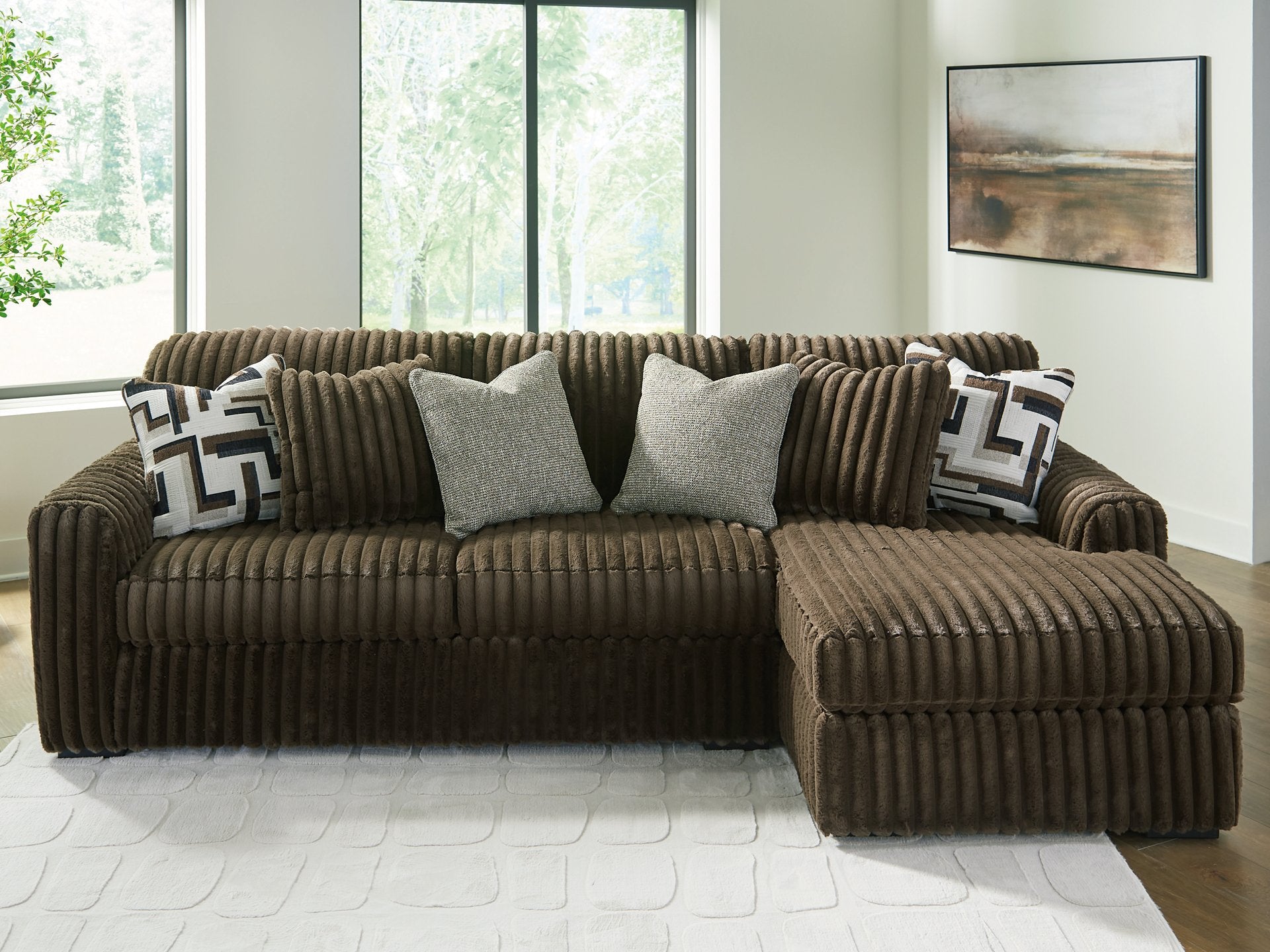 Midnight-Madness Sectional Sofa with Chaise - Luxury Home Furniture (MI)