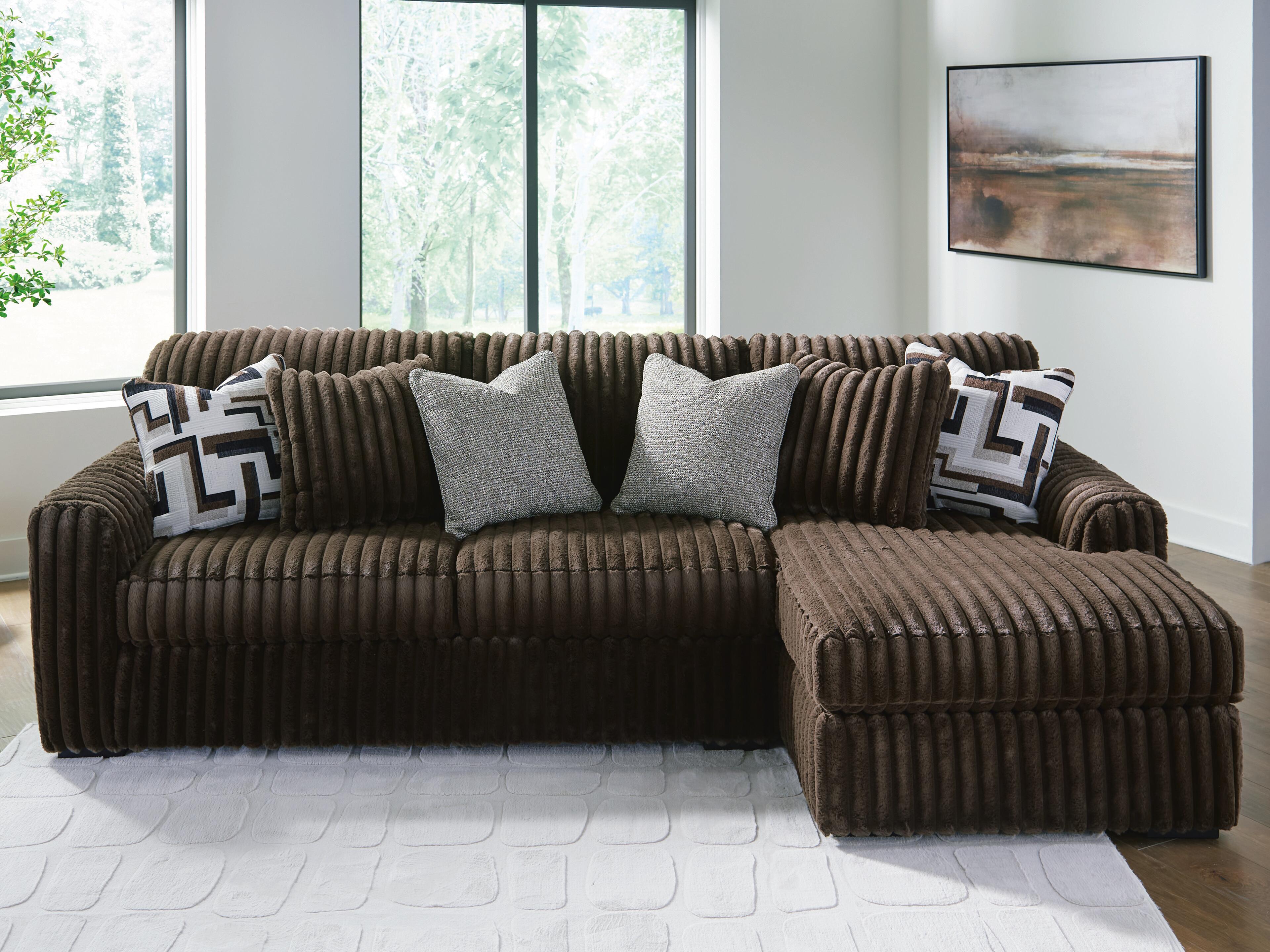 Midnight-Madness Sectional Sofa with Chaise - Luxury Home Furniture (MI)