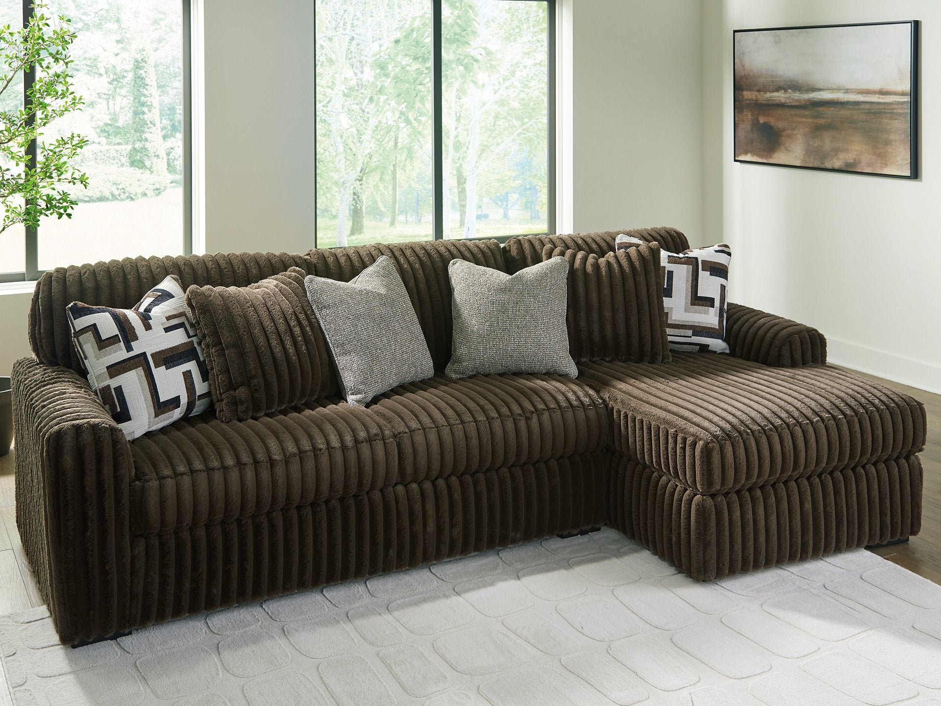 Midnight-Madness Sectional Sofa with Chaise - Luxury Home Furniture (MI)