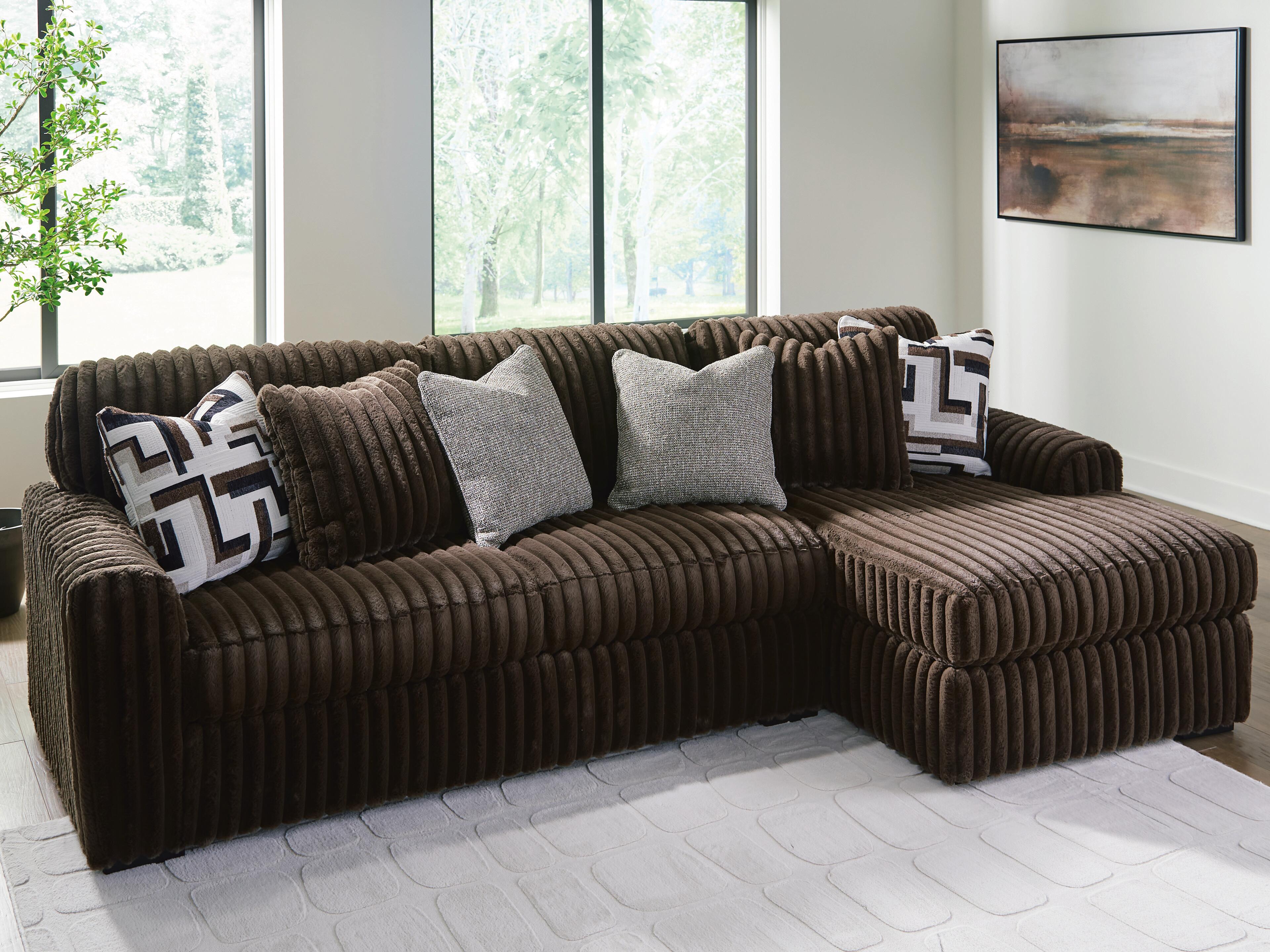 Midnight-Madness Sectional Sofa with Chaise - Luxury Home Furniture (MI)