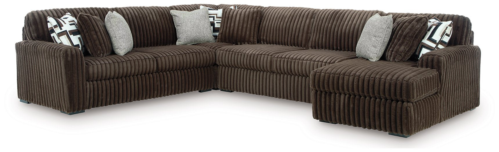Midnight-Madness Sectional with Chaise - Luxury Home Furniture (MI)