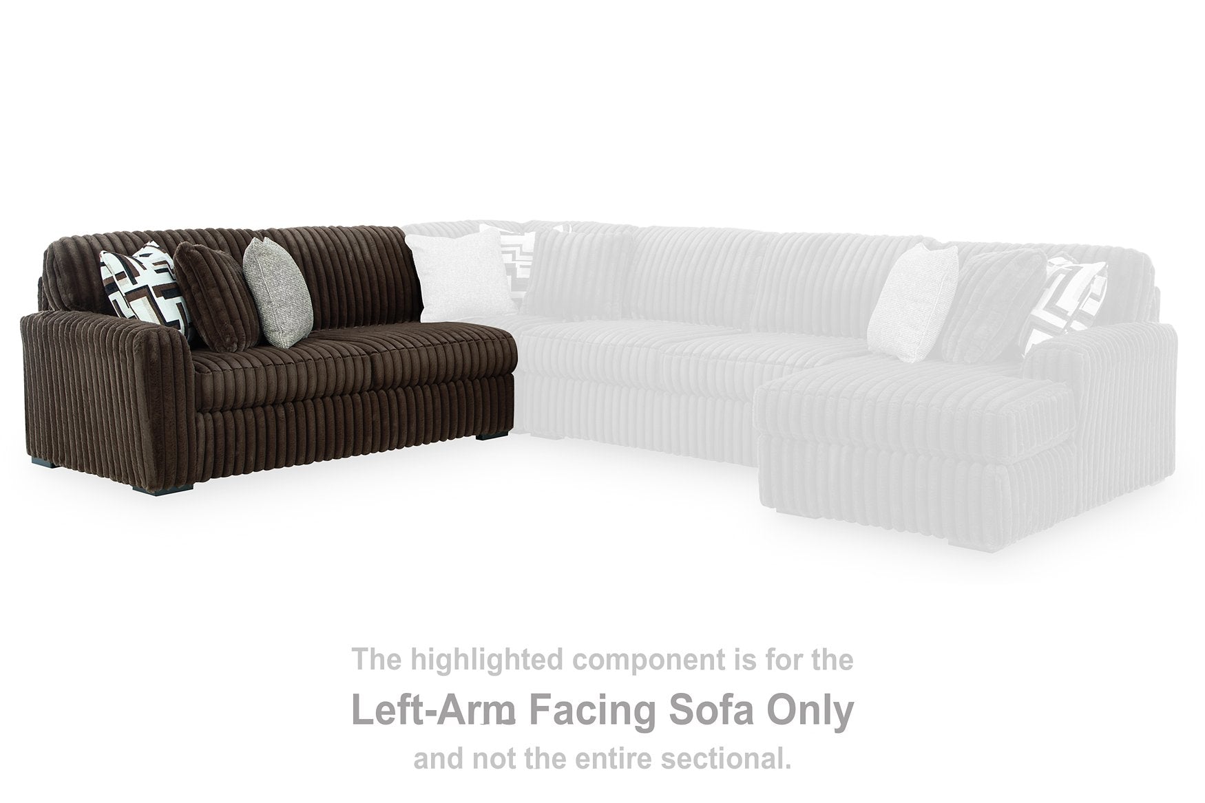 Midnight-Madness Sectional with Chaise - Luxury Home Furniture (MI)