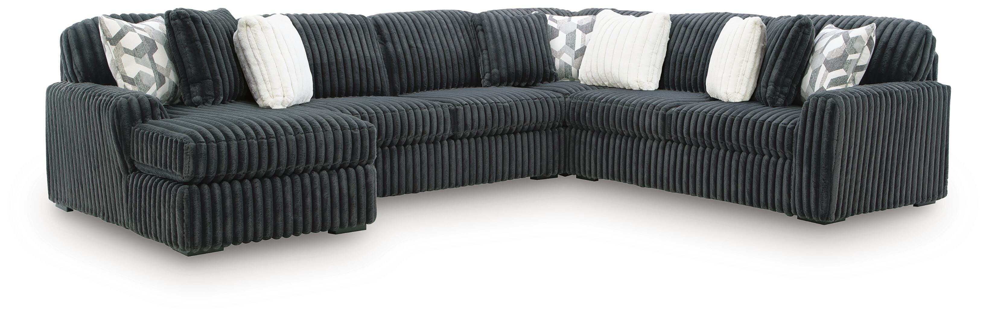 Midnight-Madness Sectional with Chaise - Luxury Home Furniture (MI)