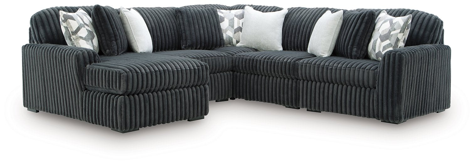 Midnight-Madness Sectional with Chaise - Luxury Home Furniture (MI)