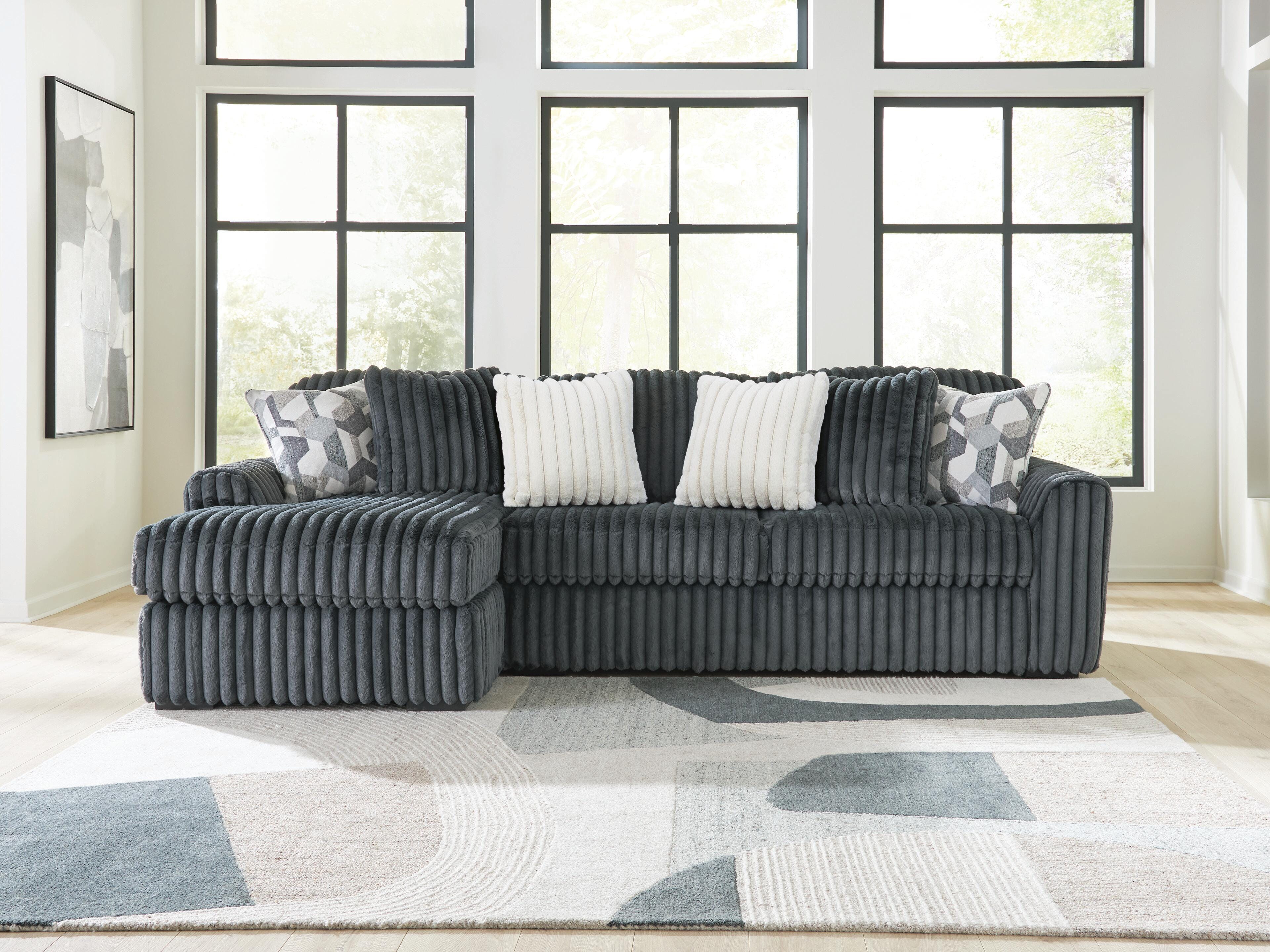 Midnight-Madness Sectional Sofa with Chaise - Luxury Home Furniture (MI)