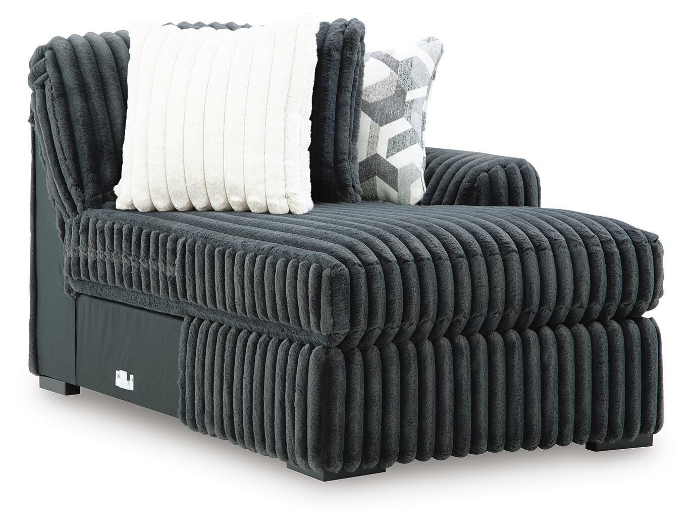 Midnight-Madness Sectional with Chaise - Luxury Home Furniture (MI)