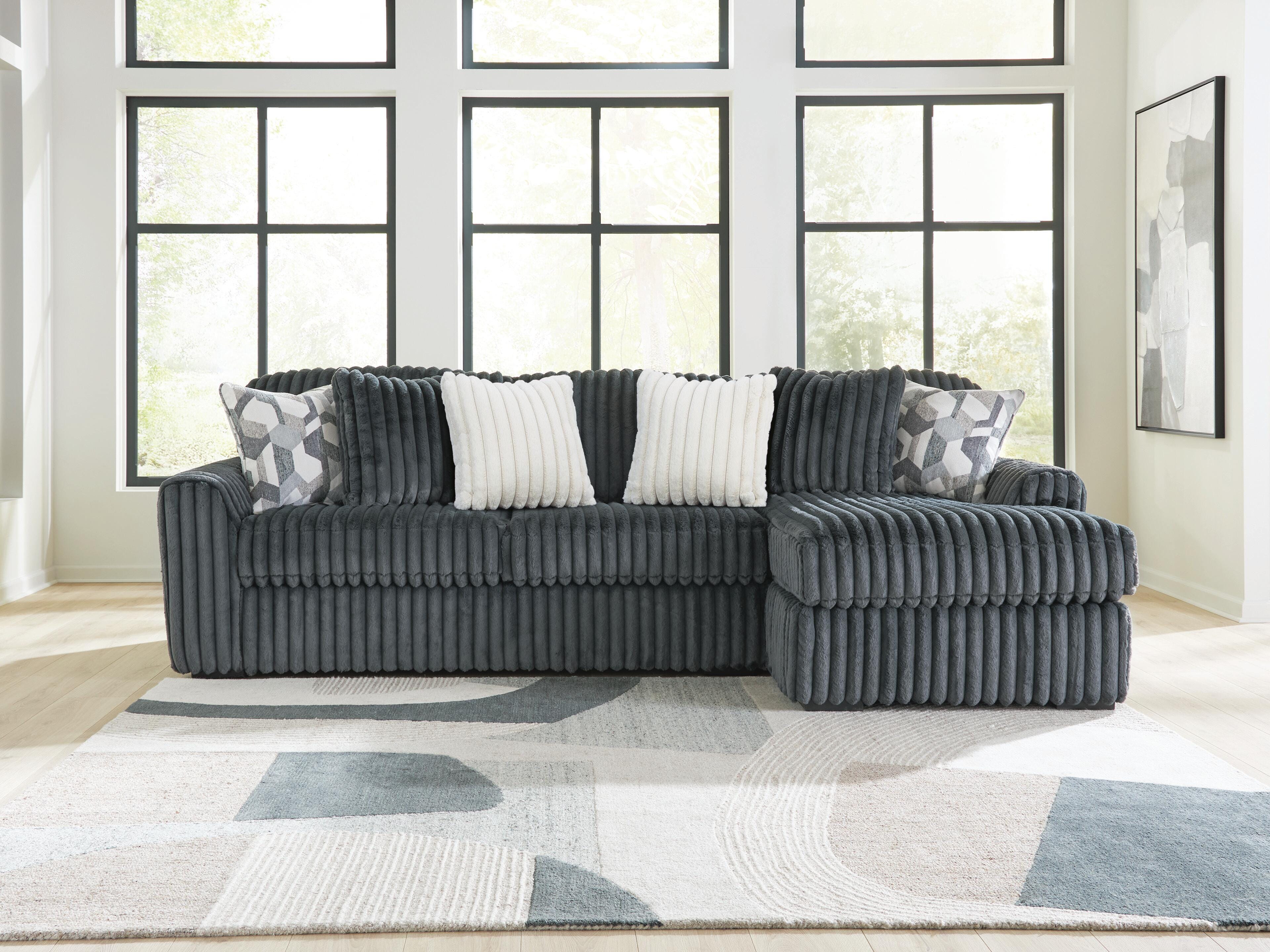 Midnight-Madness Sectional Sofa with Chaise - Luxury Home Furniture (MI)
