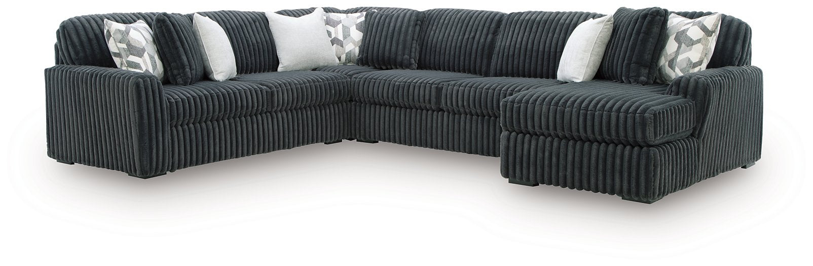 Midnight-Madness Sectional with Chaise - Luxury Home Furniture (MI)