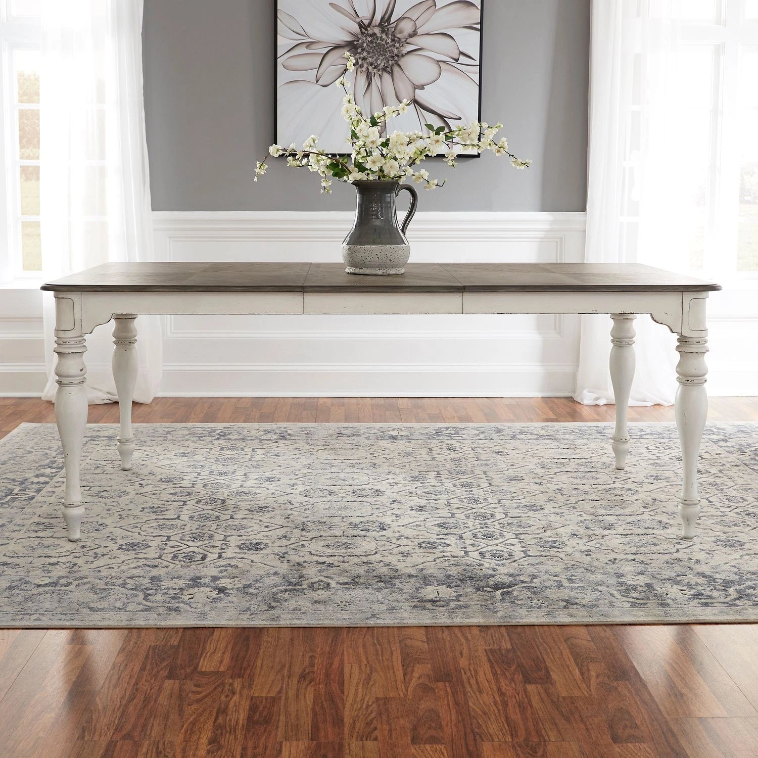 Magnolia Manor 7 Piece Leg Table Set image