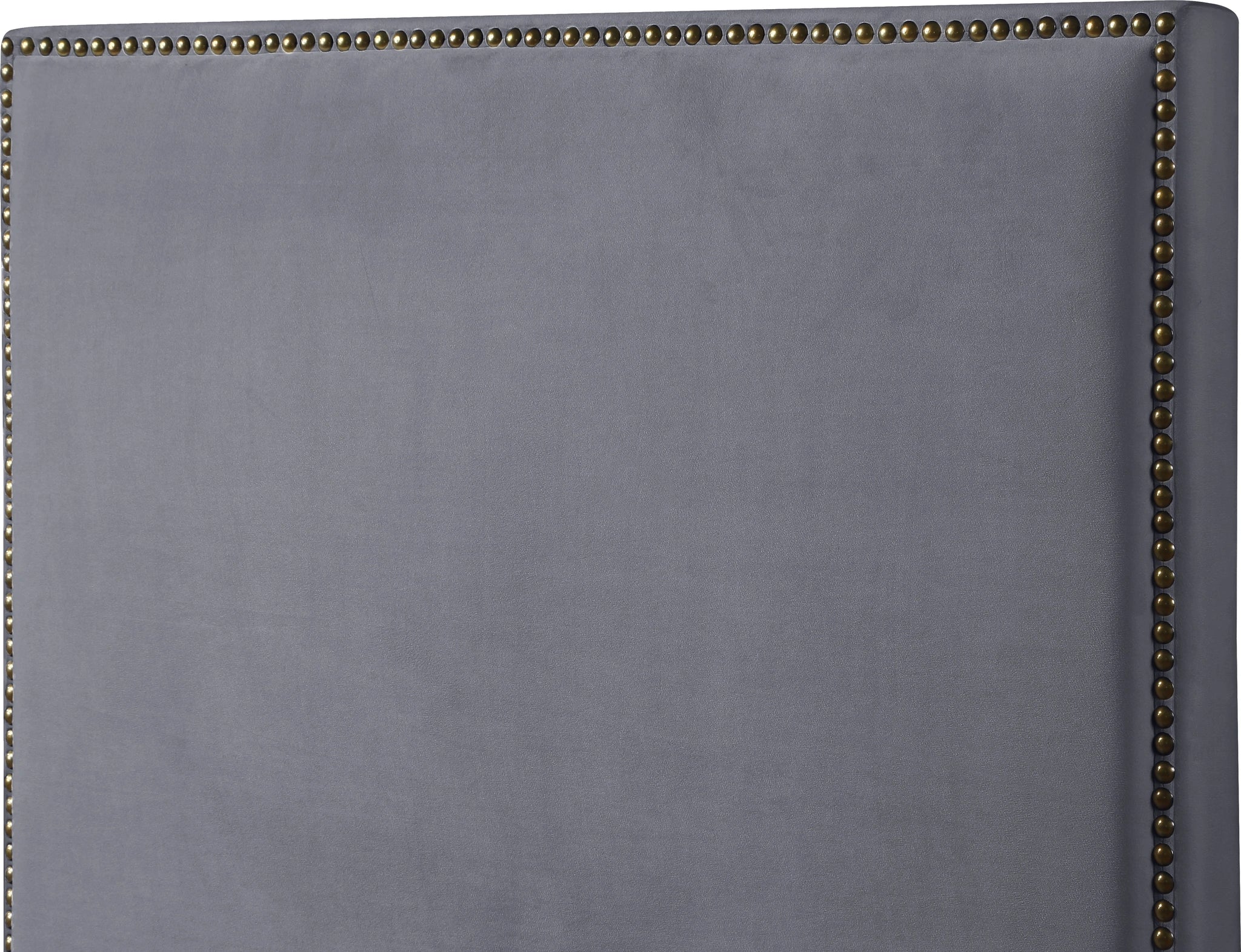 Harlie Grey Velvet King Bed