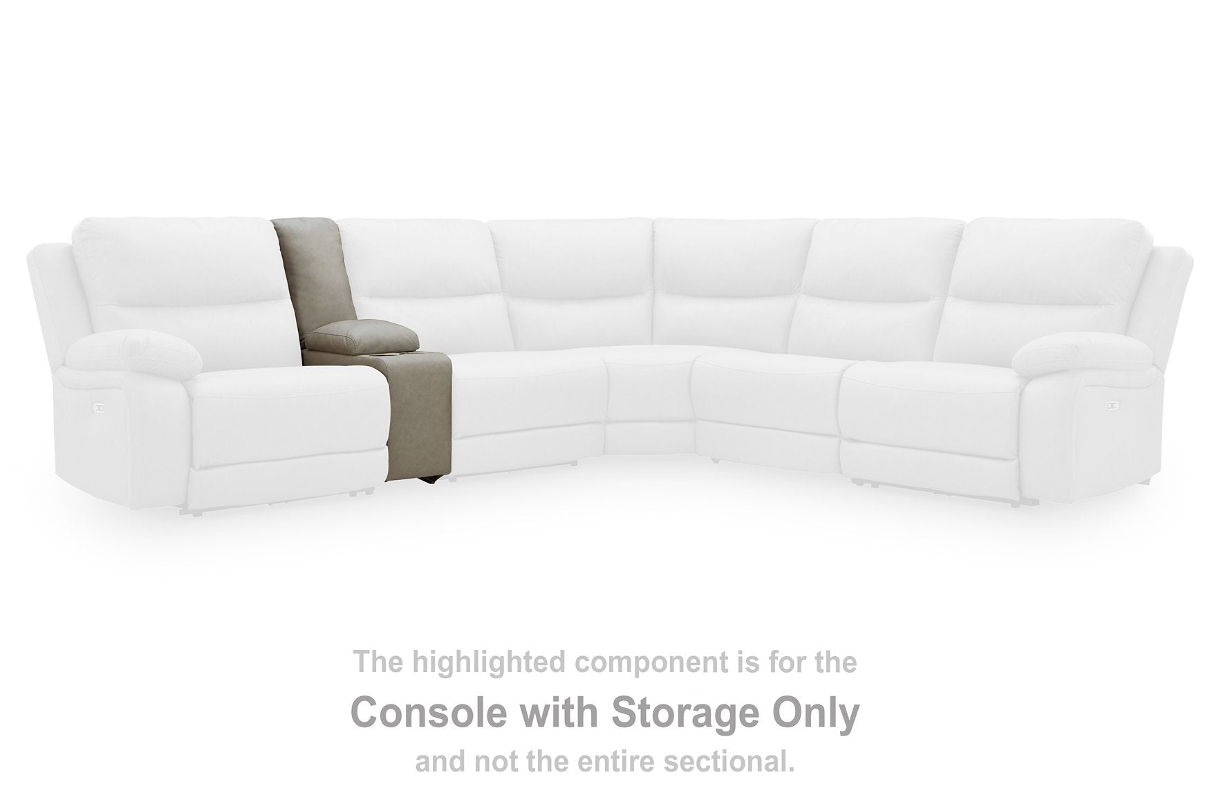 Narwhal Place Reclining Sectional with Storage Console - Luxury Home Furniture (MI)