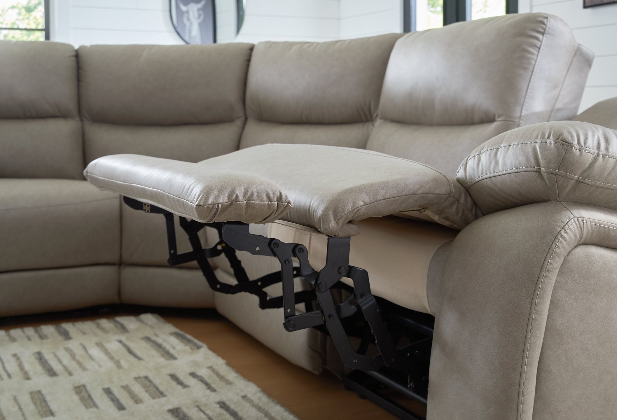 Narwhal Place Reclining Sectional with Storage Console - Luxury Home Furniture (MI)