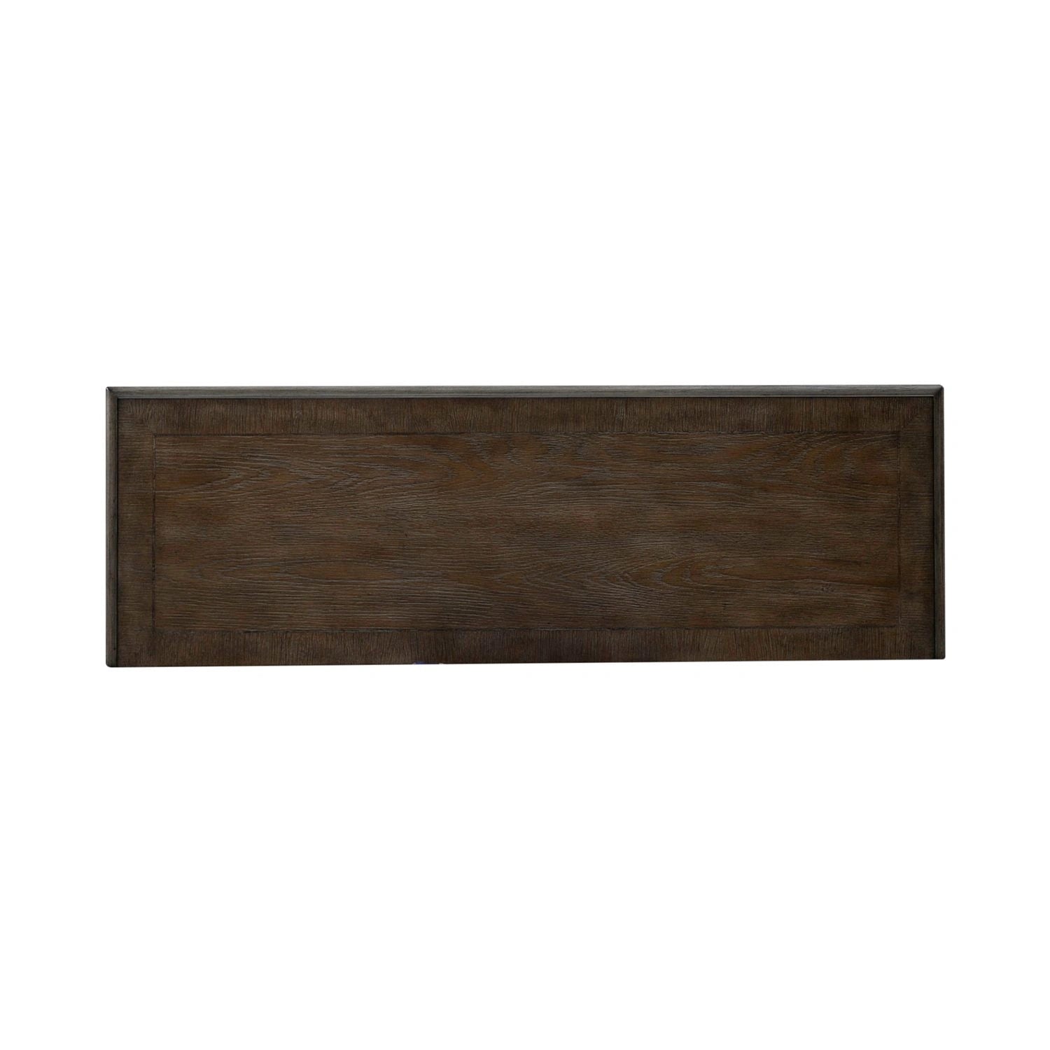 Magnolia Manor Hall Console in Antique White & Weathered Bark EST SHIP TIME APPX 4 WEEKS image