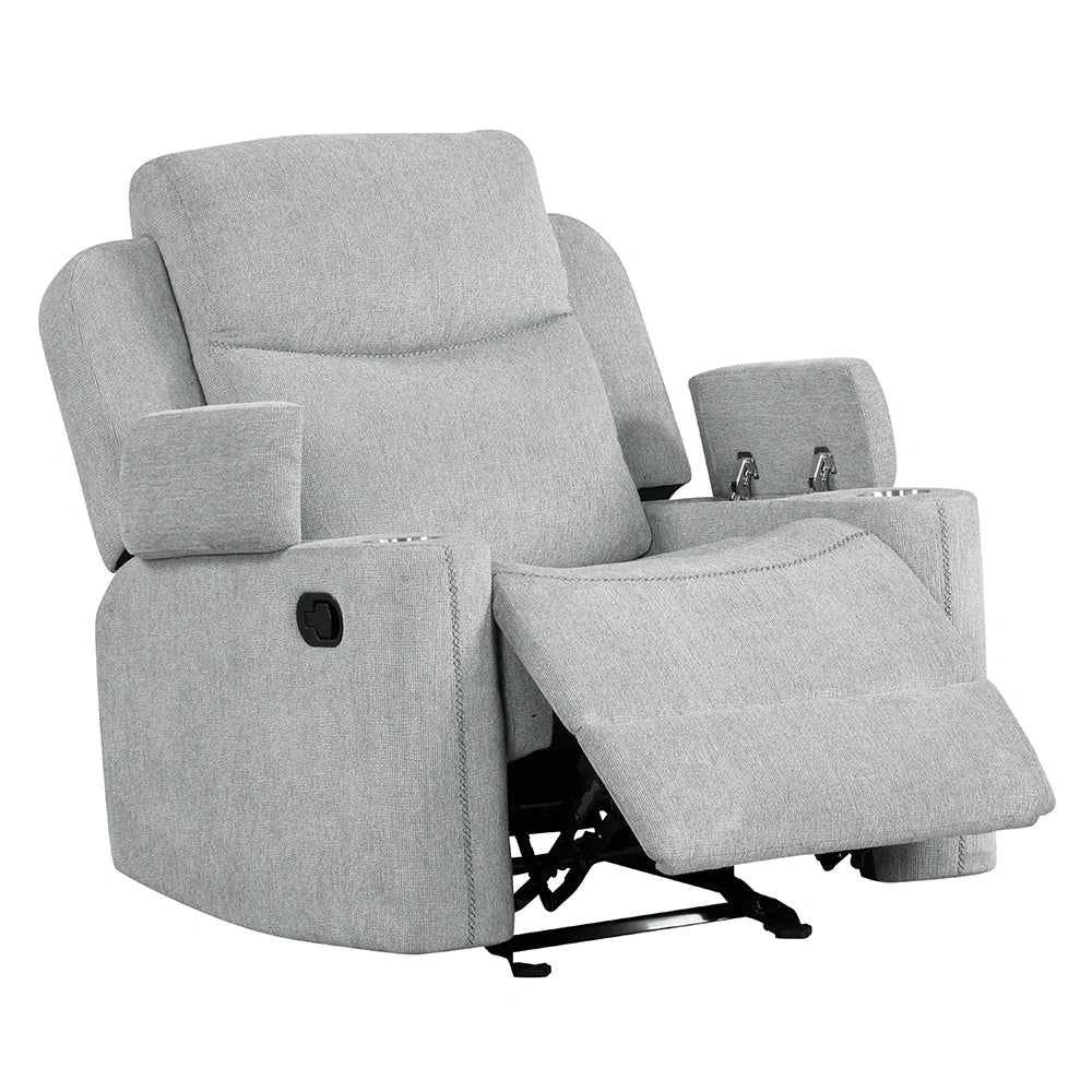 Motion Glider Recliner w/Storage Arm