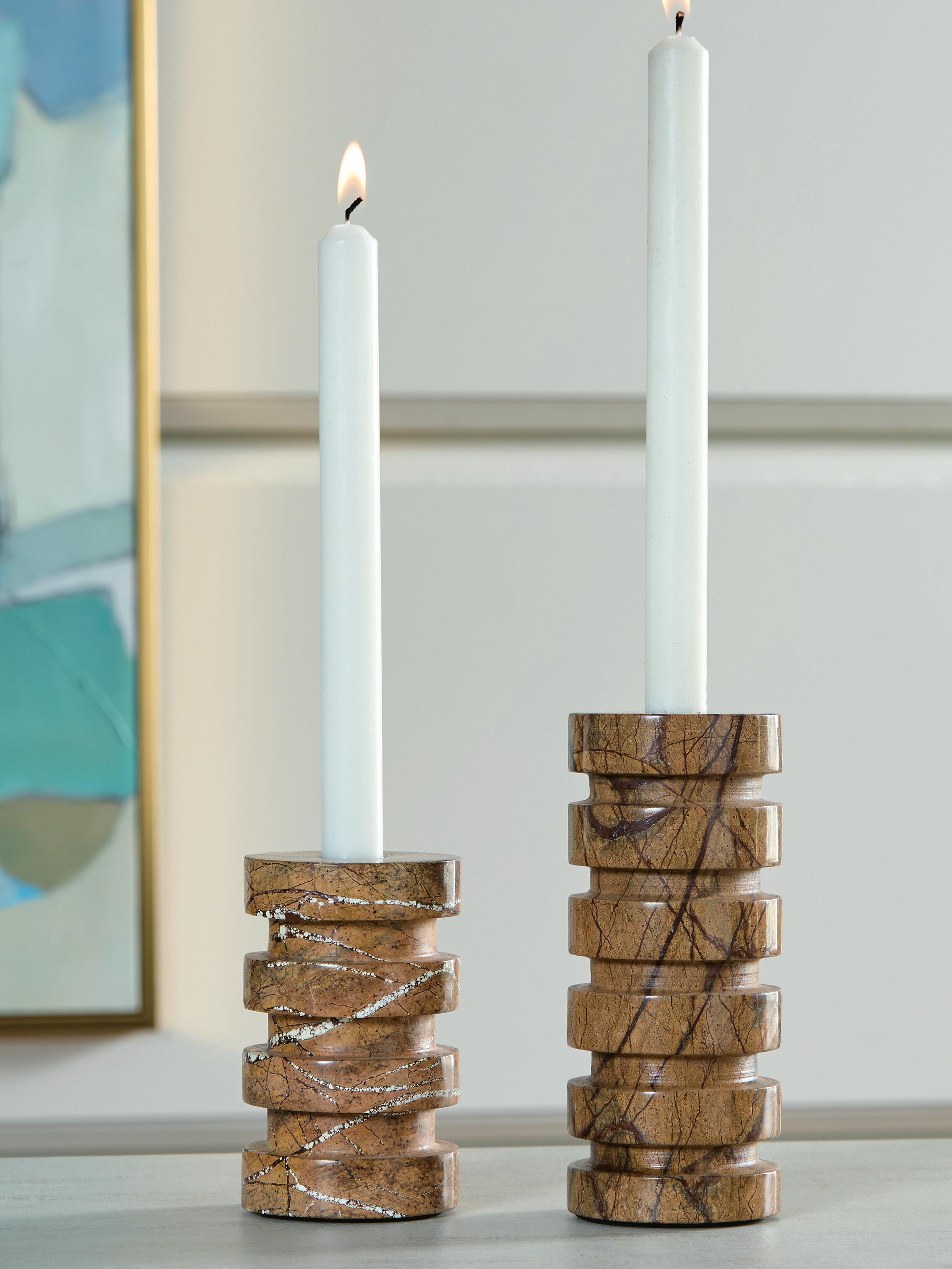 Emsleyfield Candle Holder Set (Set of 2) - Luxury Home Furniture (MI)