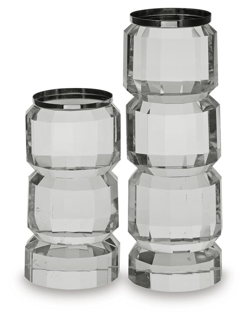 Brentley Candle Holder Set (Set of 2) - Luxury Home Furniture (MI)