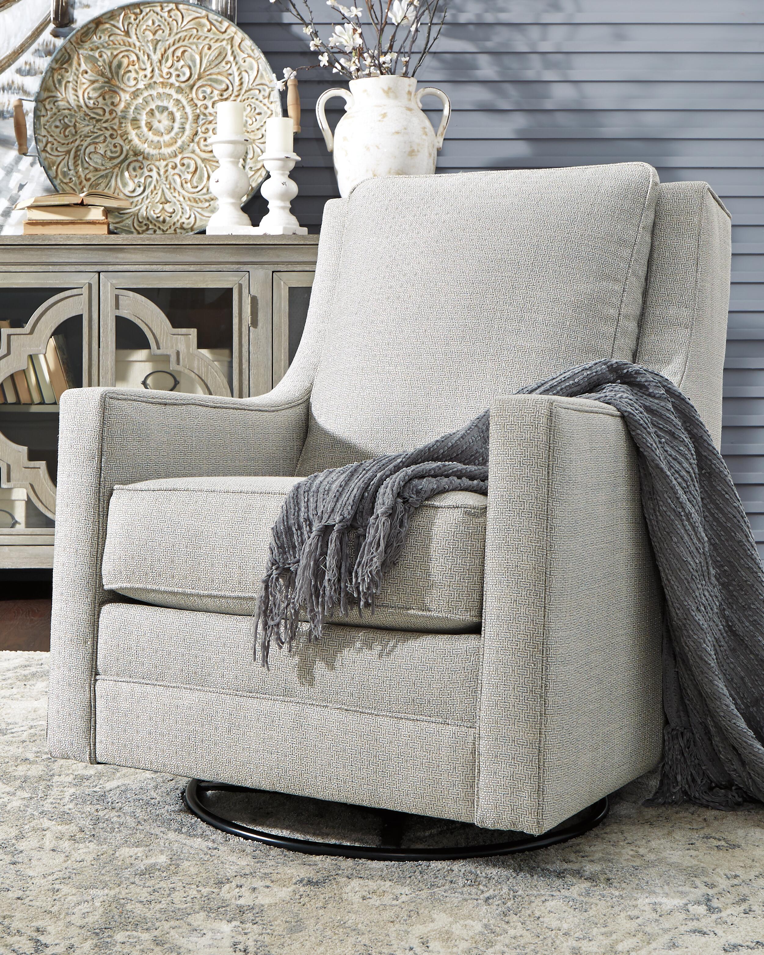 Kambria Swivel Glider Accent Chair - Luxury Home Furniture (MI)