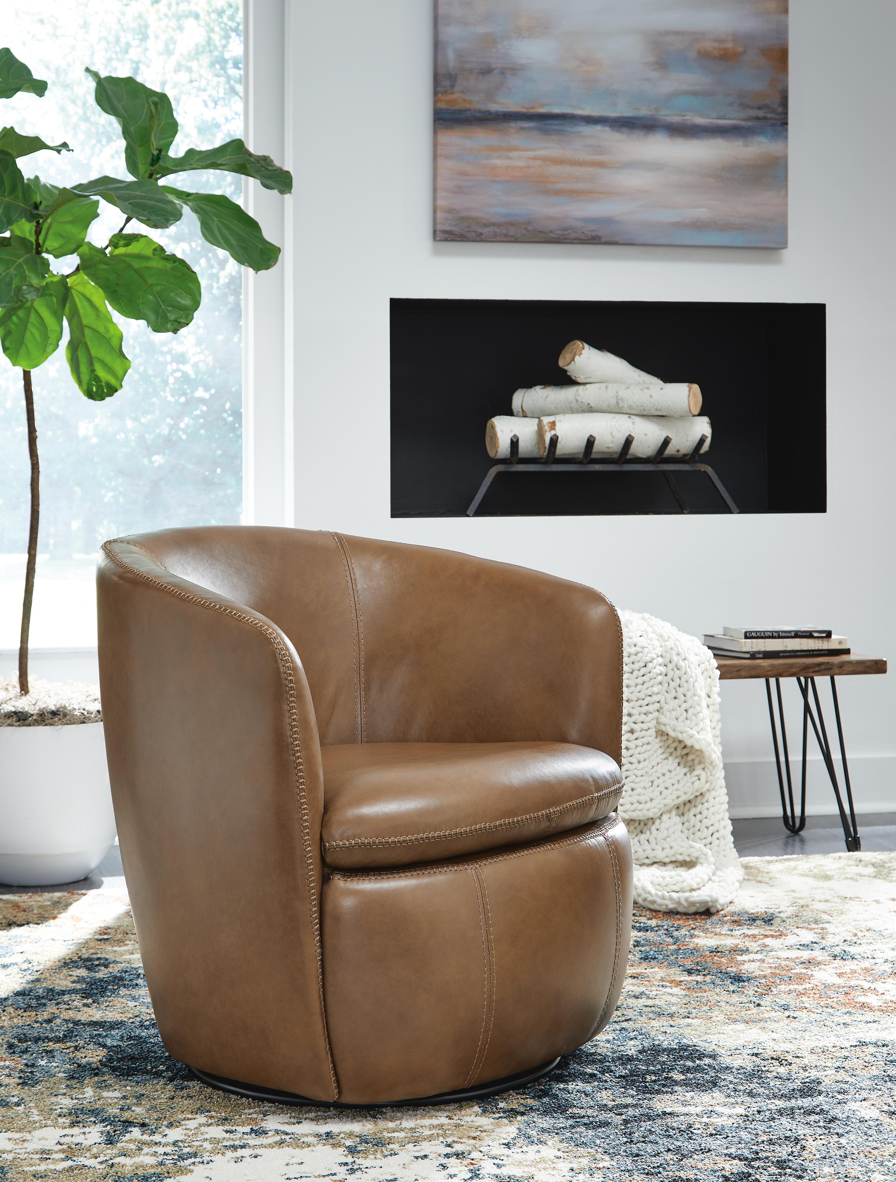 Kierreys Swivel Accent Chair - Luxury Home Furniture (MI)