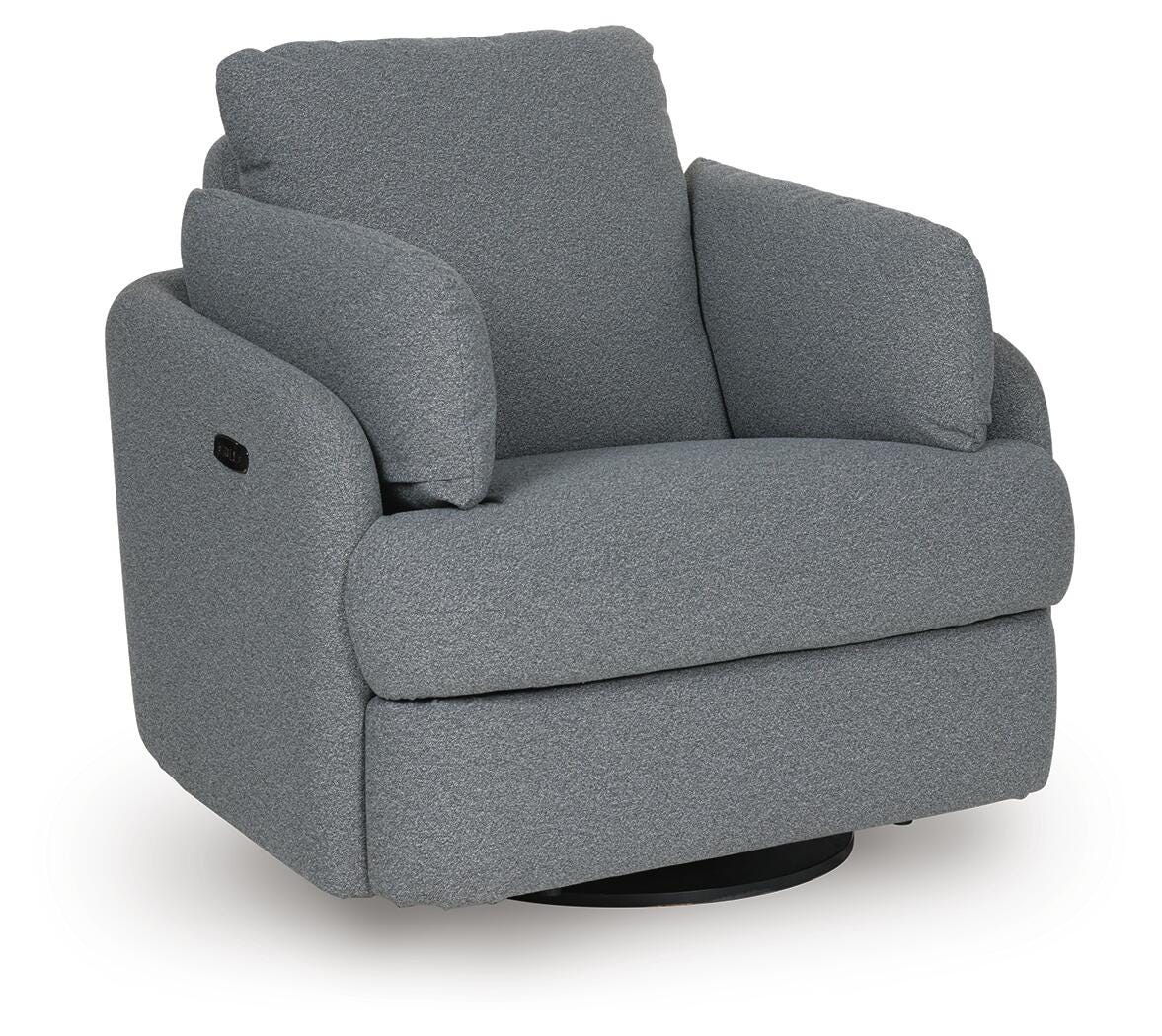Alainmont Next-Gen Nuvella Swivel Power Recliner - Luxury Home Furniture (MI)