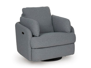 Alainmont Next-Gen Nuvella Swivel Power Recliner - Luxury Home Furniture (MI)