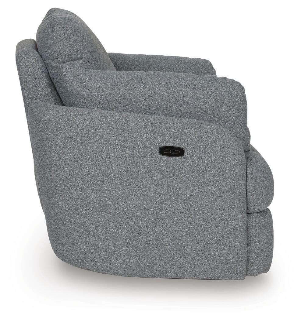 Alainmont Next-Gen Nuvella Swivel Power Recliner - Luxury Home Furniture (MI)