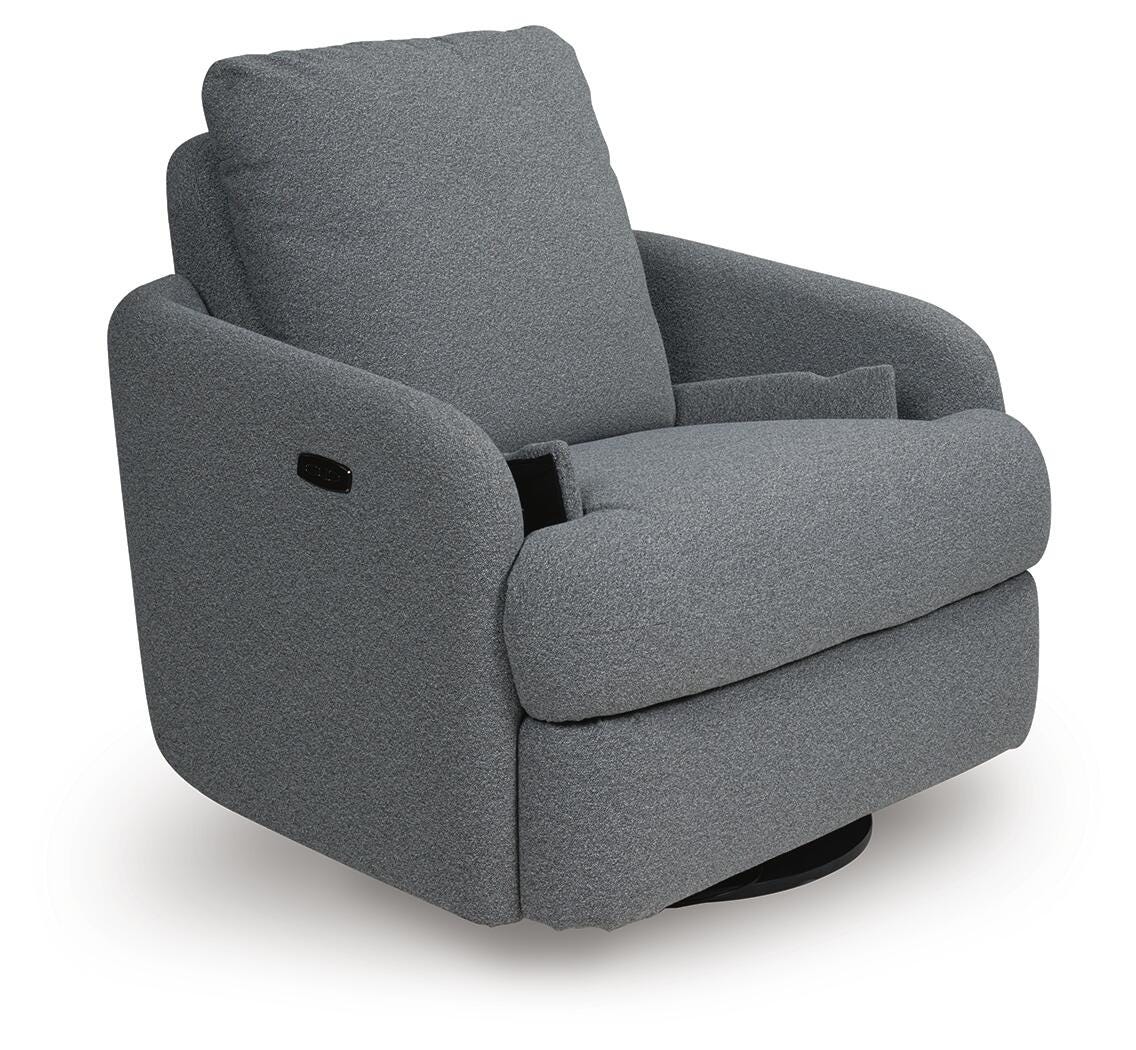 Alainmont Next-Gen Nuvella Swivel Power Recliner - Luxury Home Furniture (MI)