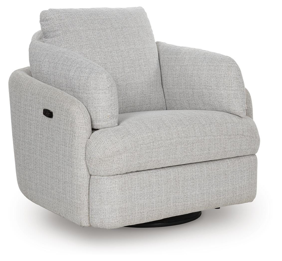 Alainmont Next-Gen Nuvella Swivel Power Recliner - Luxury Home Furniture (MI)