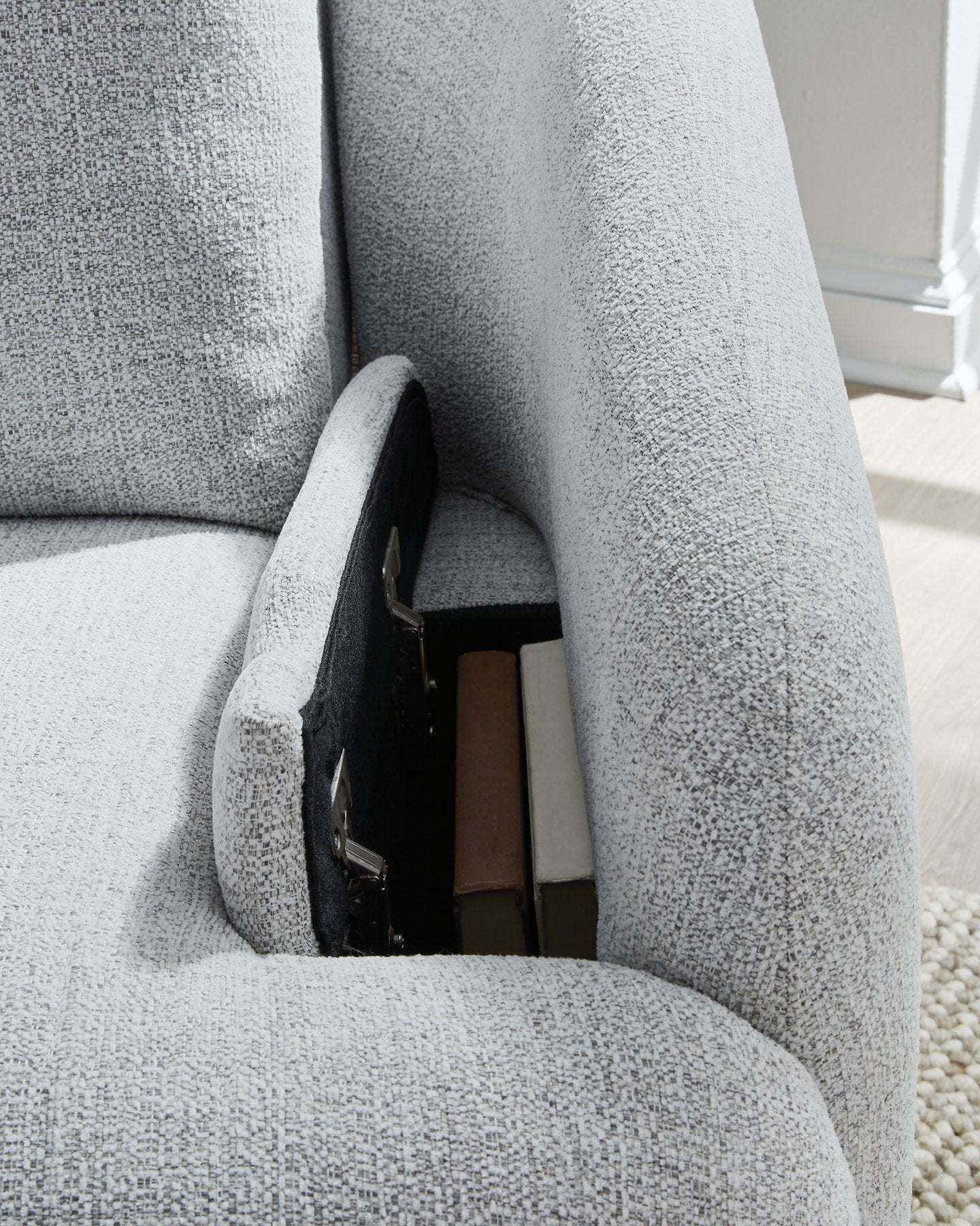 Alainmont Next-Gen Nuvella Swivel Power Recliner - Luxury Home Furniture (MI)