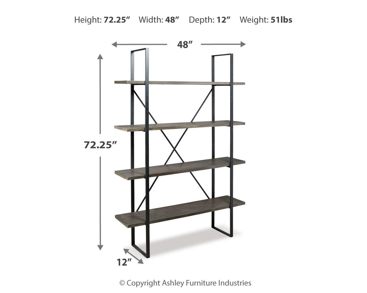 Gilesgrove Bookcase - Luxury Home Furniture (MI)