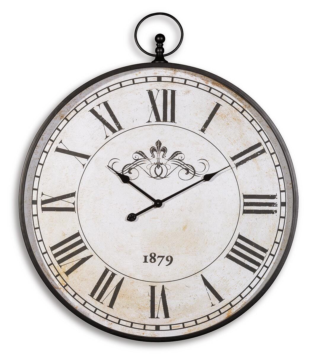 Augustina Wall Clock - Luxury Home Furniture (MI)