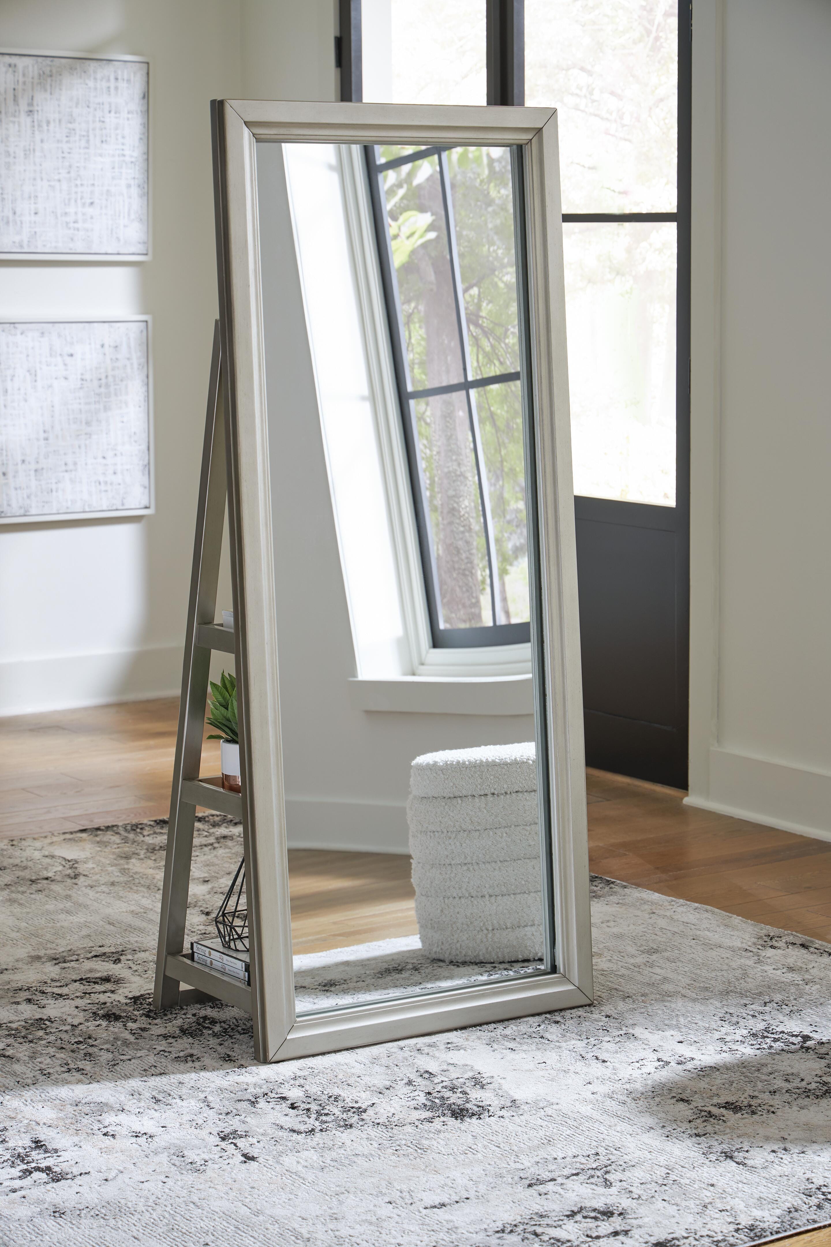 Evesen Floor Standing Mirror/Storage - Luxury Home Furniture (MI)