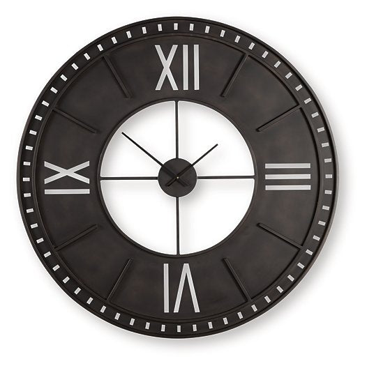 Lytle Wall Clock - Luxury Home Furniture (MI)