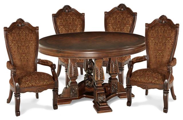 Windsor Court Round Dining Table in Vintage Fruitwood