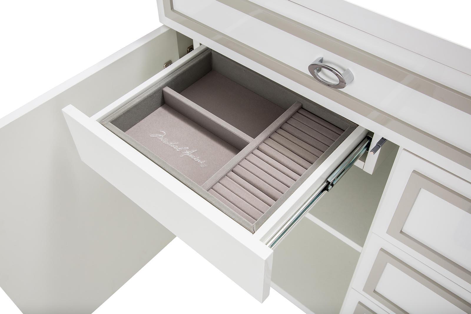 Sky Tower Dresser in White Cloud - Luxury Home Furniture (MI)