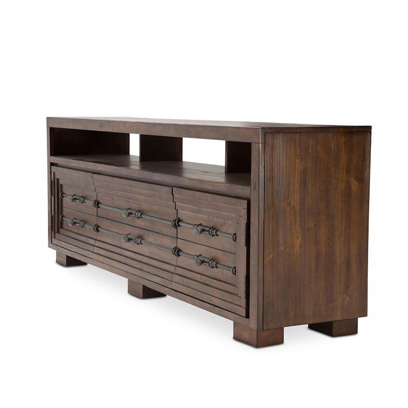 Carrollton TV Console in Rustic Ranch