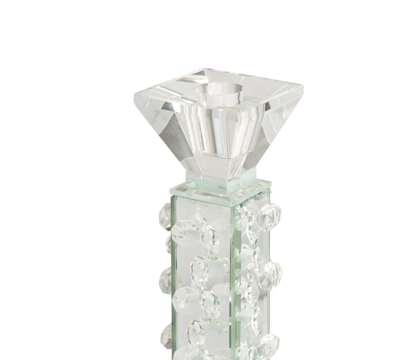 AICO Montreal Crystal Tower w/Mirror, Small (2/pack) - Luxury Home Furniture (MI)