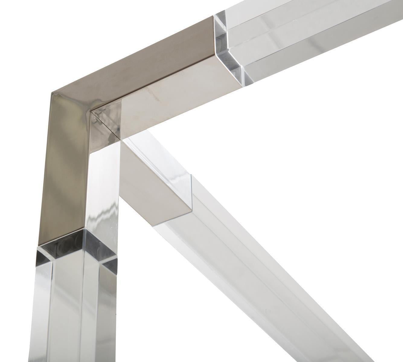 State St Queen Metal Canopy Bed in Glossy White - Luxury Home Furniture (MI)